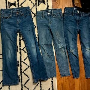 Bundle of size 6 girls old navy jeans